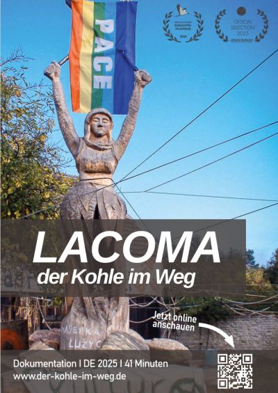 Plakatmotiv "LACOMA - der Kohle im Weg"